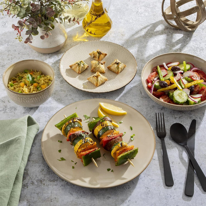 Set de veselă Matisse cu bol dublu, Serviciu pentru 4 persoane Seturi vesela masa Naty Shop