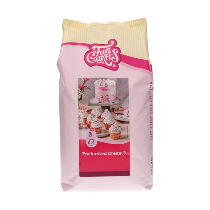 Funcakes Mix Für Enchanted Cream®: Einfach Zu Verwendende, Sehr Leichte Und Flauschige Schneeweiße Creme, Perfekt Zum Füllen Und Abdecken Von Kuchen Oder Als Belag Für Cupcakes, Halal., 900 G Amestec pentru copt si gatit Naty Shop 4 Kg Vanille