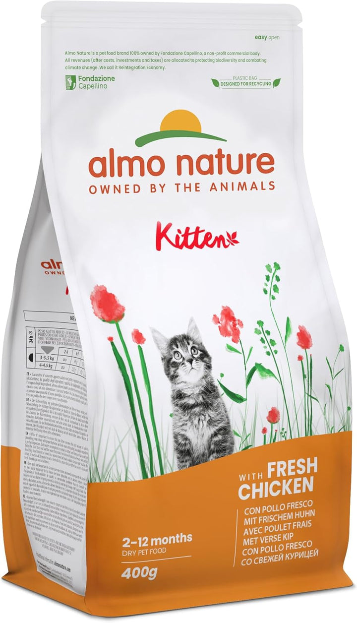 Almo Nature Holistic Kitten With Chicken And Rice- hrană uscată pentru pisoi, toate rasele 2kg
