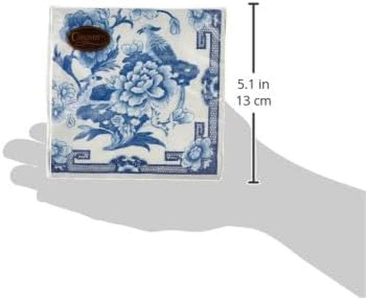 Șervețel de cocktail, albastru/alb