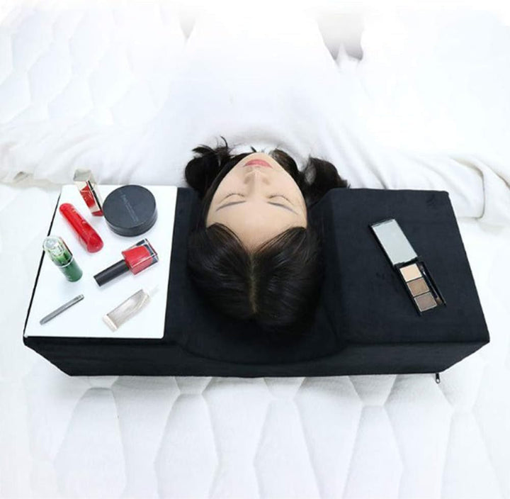 Whiteswan extensie gene, ergonomic, curbat, suport din spumă de memorie, cameră de zi, pernă, gât, gene, frumusețe, pernă de machiaj, pernă de dormit, suport pentru gât Perne ortopedice cervicale Naty Shop