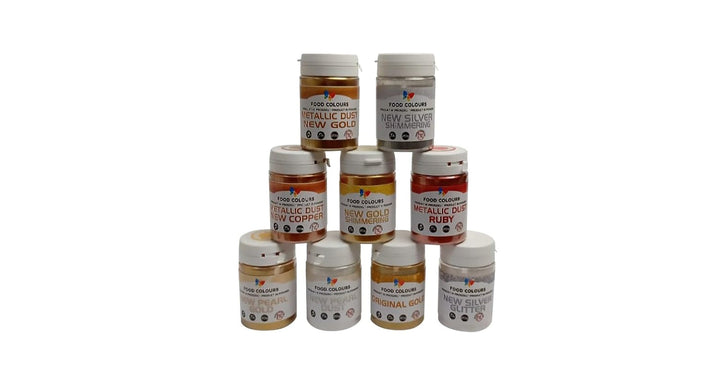 Glitter comestibil cu efect metalic, New Gold Shimering, 20 grame Glitter Naty Shop