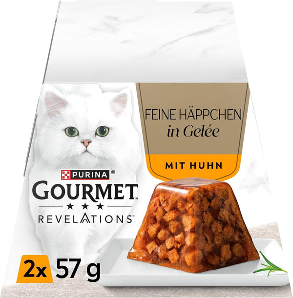 Revelations, hrană pentru pisici umedă în jeleu, cu pui, 24Pack (24 X 57G)