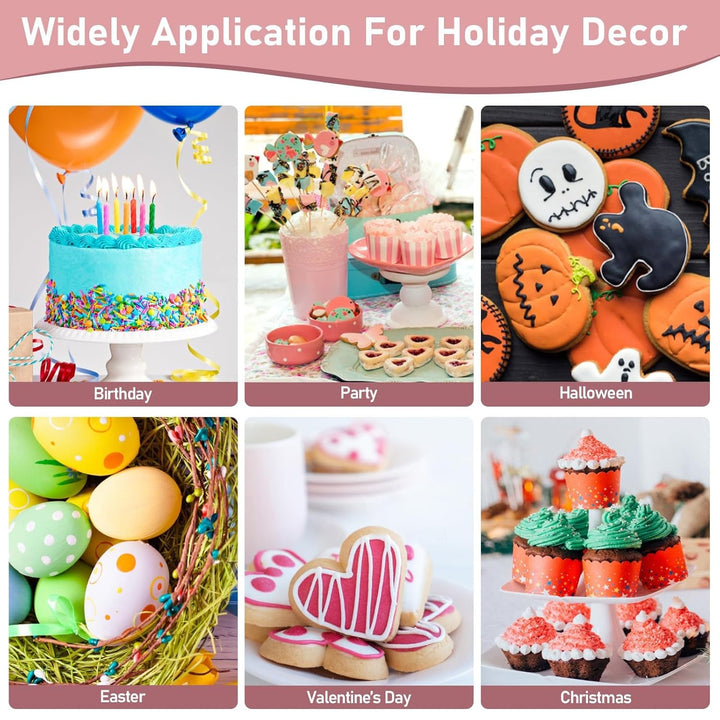 Set coloranți alimentari lichizi, 18 culori x 10 ml, coloranți alimentari foarte concentrați pentru copt torturi, fursecuri, macaroane, decorare torturi, ouă de Paște, fondant, aluat, slime DIY, săpunuri, accesorii de copt