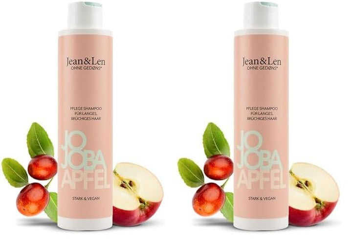 Jean & Len Care Shampoo Jojoba & Apple, hrănește părul lung și fragil, 300 ml Duș și baie Jean & Len 2 x 300 ml