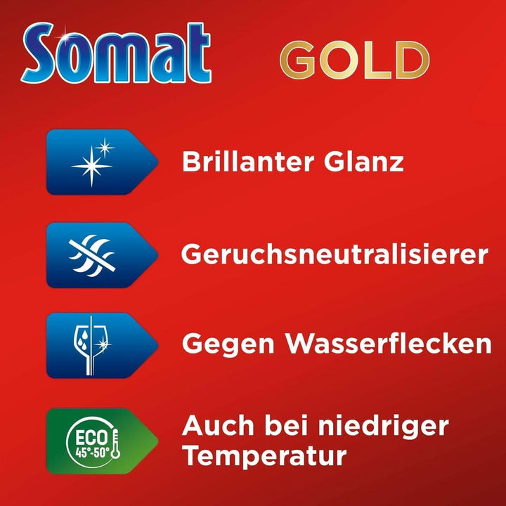 Somat Gold file pentru mașina de spălat vase (105 file) Detergenti Bucatarie Naty Shop
