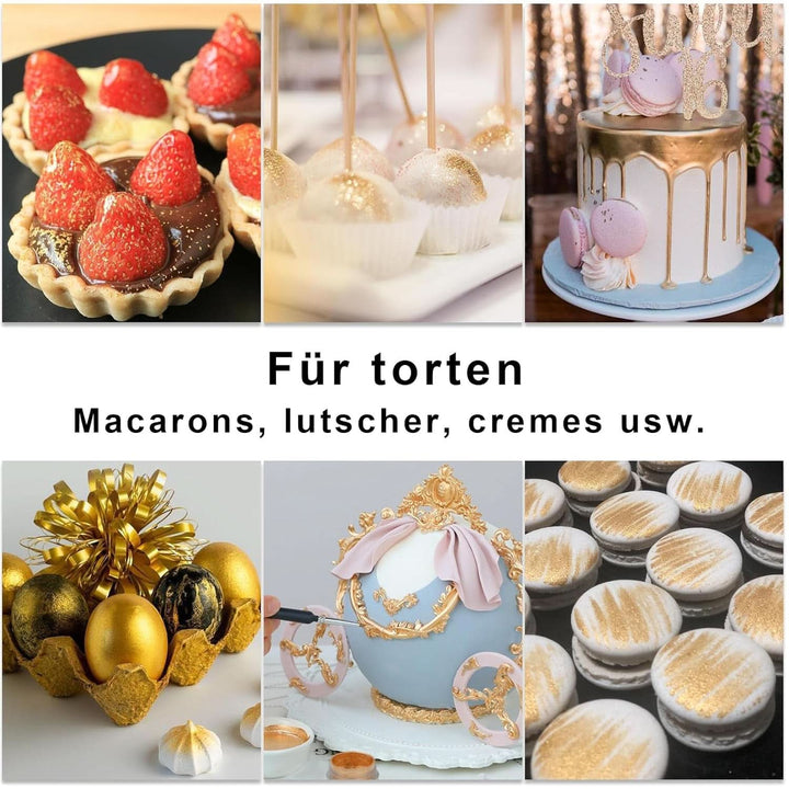 Set glitter comestibil, pudra, 3 grame per culoare Naty Shop