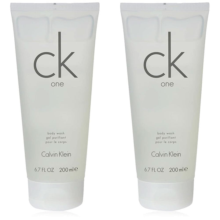 CALVIN KLEIN, gel de duș 2 in1 pentru păr și corp, parfum unisex aromatic - citric, 200 ml Duș și baie Naty Shop Set 2 x 200 ml