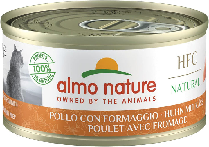 Almo Nature HFC Natural Wet Chicken Thigh Hrană umedă pentru pisici 24Pack (24 X 70G)