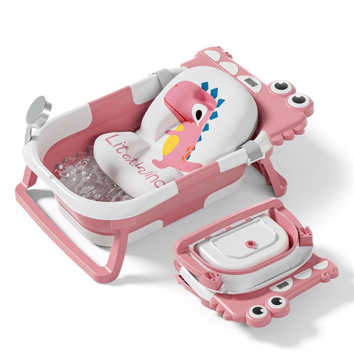 Cada de baie pliabila pentru bebelusi cu perna de baie si termometru integrat Mama si Copilul Naty Shop