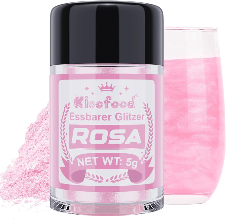 Kicofood, glitter comestibil, 5 grame, diverse culori Glitter Naty Shop Roz