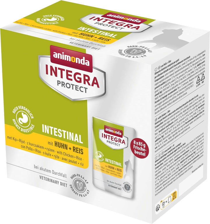 Animonda INTEGRA PROTECT Hrană umedă pentru pisici cu diabet zaharat cu curcan (24 X 85G), recomandată de veterinar pentru diabet zaharat, dezvoltată împreună cu veterinari pentru pisici adulte