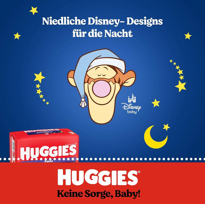 Pantaloni de noapte Huggies Mărimea 4 (9-14 kg), Cutie lunară pentru scutece, 104 bucăți Mama si Copilul Naty Shop