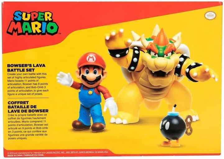 Nintendo Super Mario Bowser 18Cm Vs. Mario Set de figuri (Valul 1) Action figures Naty Shop