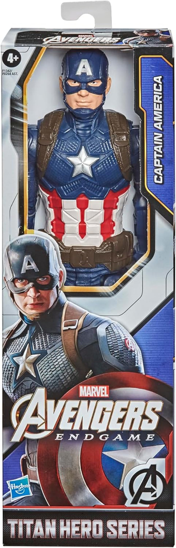 Marvel Avengers Titan Hero Series Captain America, figurină de acțiune înaltă de 30 cm, jucărie pentru copii cu vârsta de peste 4 ani Action figures Naty Shop