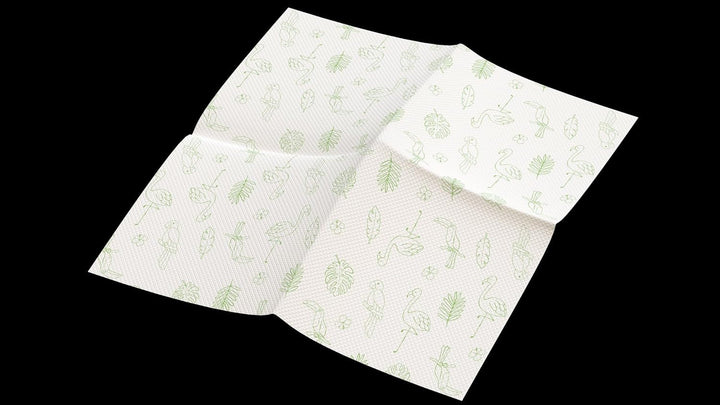 Șervețele de hârtie Renova Red Label, 140 șervețele, Jumătate alb, Decorat, Jumătate culoare, Dimensiune standard