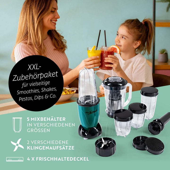 Gourmetmaxx Mr Magic Blender, Smoothie Maker cu pachet de accesorii Xxl Naty Shop