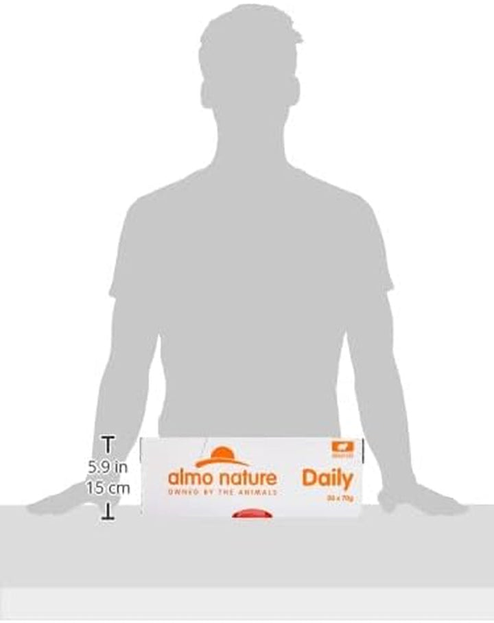 Almo Nature Daily Cat Food With Chicken And Beef Hrană completă pentru pisici adulte, hrană umedă- 30Pack (30 X 70 G)