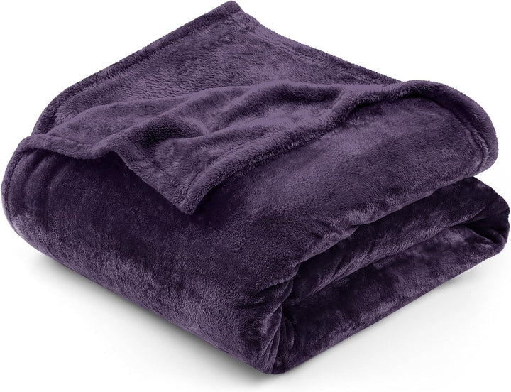 Utopia Bedding Pătură confortabilă din fleece [228X228 Cm, gri] Pătură moale, ușoară, caldă și pufoasă Pătură confortabilă și respirabilă pentru pat canapea canapea Paturi si Cuverturi Besuche den Utopia Bedding-Store Violet 150X200 Cm