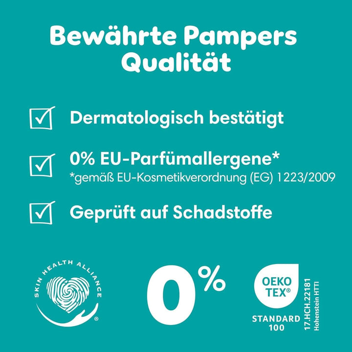 Scutece Pampers Baby-Dry, până la 100% protecție împotriva scurgerilor toată noaptea Mama si Copilul Naty Shop