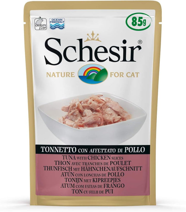 Cat Jelly Tuna With Seabass, hrană umedă pentru pisici, 30 pungi X 50 g