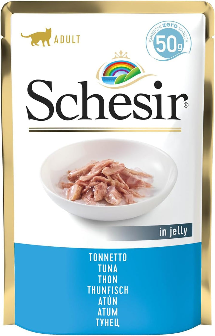 Cat Jelly Tuna With Seabass, hrană umedă pentru pisici, 30 pungi X 50 g