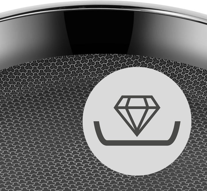 WMF Profi Resist tigaie inducție 24 cm, material cu acoperire multistrat, structură în formă de fagure de miere, mâner din oțel inoxidabil, rezistentă la cuptor Oale si Tigai Naty Shop