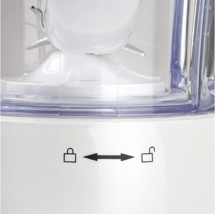 Girmi FR46 Elektrischer Mixer, 1,5 Liter, 2 Geschwindigkeiten Mit Pulse-Funktion, 4 Edelstahlklingen, Messbecherdeckel, Messbecher Mit Skala, Sicherheitseinrichtung, Weiß/Rot Bucatarie Naty Shop