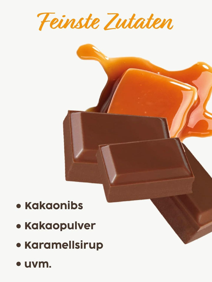 Topping pentru cafea Kotanyi Cacao Kiss | Ciocolată minunată cu bucăți fine de ciocolată, pachet de 4 (4 X 63 grame) Naty Shop