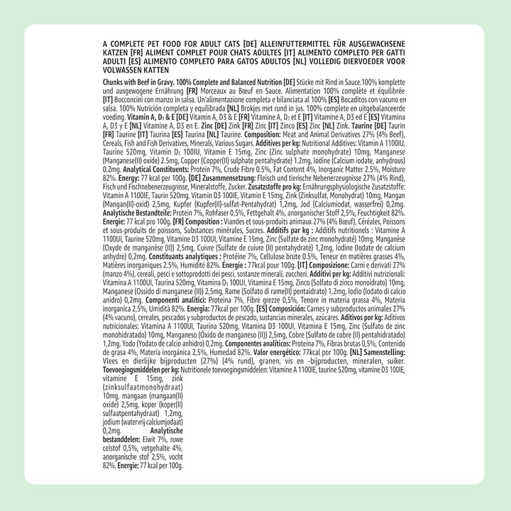 By Amazon Hrană pentru pisici, umedă, conservă, bucăți cu carne de pasăre în sos, 12 X 415 G