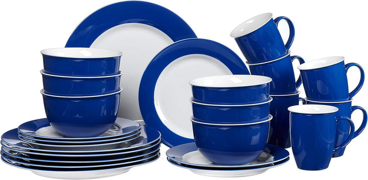 Ritzenhoff & Breker Kombiset Doppio, 24-Teilig, Grau Seturi vesela masa Naty Shop Indigo Blau Kombiset