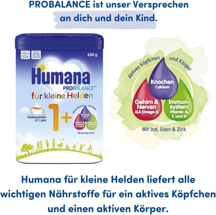 Humana , formula lapte praf, de la 1 an sau 2 ani, 650 grame Mama si Copilul Naty Shop