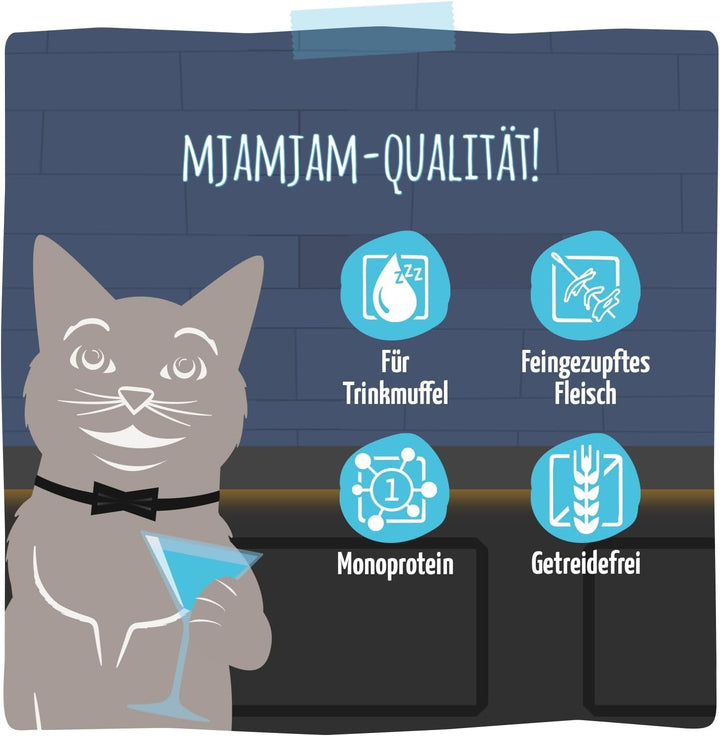 Mjamjam - Băutură delicioasă pentru pisici - Cocteiluri - File de somon jumulit, 20Pack (20X40), fără cereale