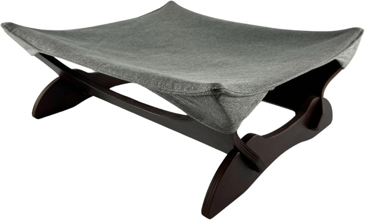 Pat lavabil pentru pisici, ca hamac, independent pentru pisici sau pat pentru câini mici, loc de dormit pentru animale de companie (maro)