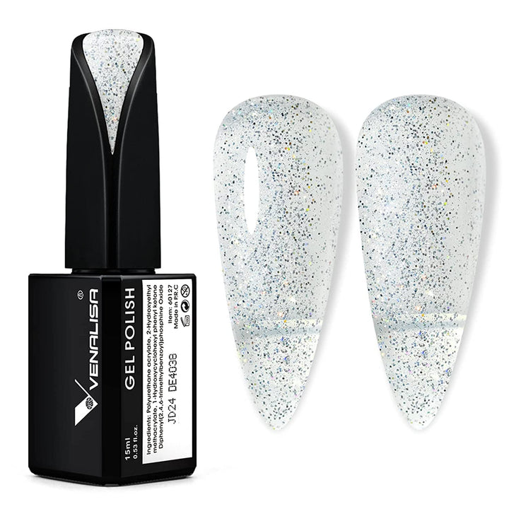 VENALISA Oja UV Coral Orange 15ml Oja Gel Pentru Lampa UV De Unghii Transparent Coral Orange Oja Gel Modele De Unghii Pentru Design De Unghii DIY