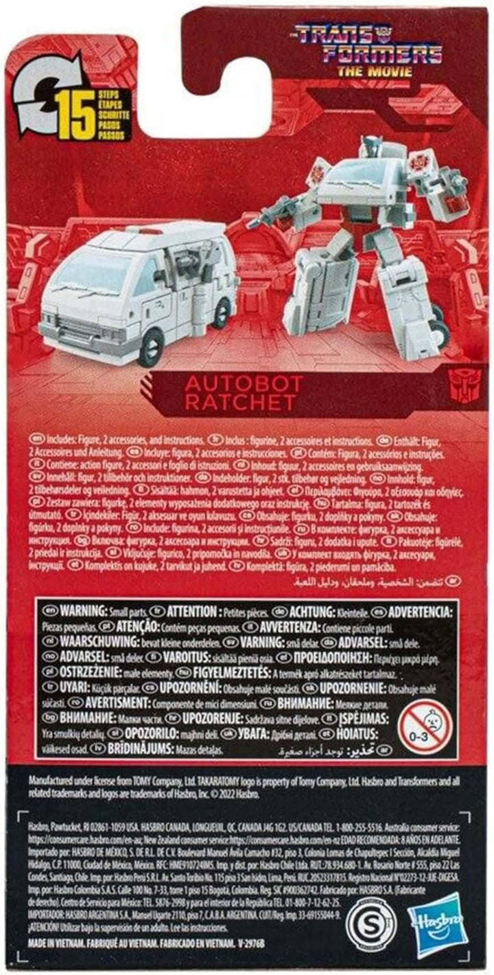 Transformers Studio Series Core-Class Autobot Ratchet Figura Battle For Cybertron, 8.5cm, F3143, Multi Action figures Naty Shop