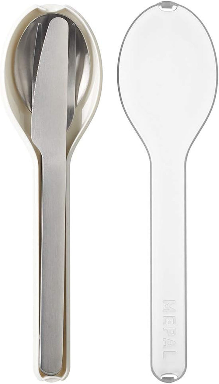 Mepal - Set tacâmuri 3 piese Ellipse, pentru călătorii Bucatarie Naty Shop White