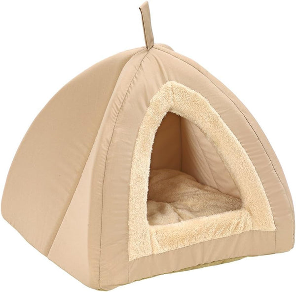 Dehner Findus Peșteră pentru pisici, aprox. 45 x 45 x 40 cm, poliester, bej