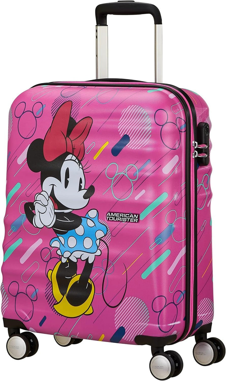 American Tourister Wavebreaker Disney - Spinner S, bagaje pentru copii, 55 cm, 36 L, multicolor (Donald Blue Kiss) - Naty Shop