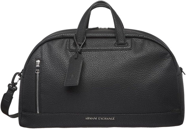 Armani Exchange Bărbați Pebble Armani sac geantă de voiaj, negru Bagaje și echipament de călătorie Naty Shop Titlu implicit