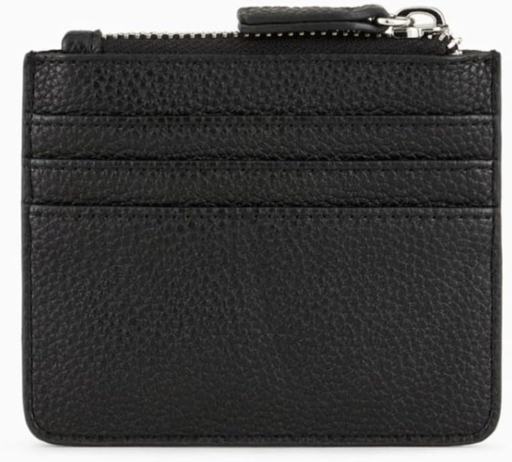 Armani Exchange Femeii mici Snap Credit cu curea de călătorie accesoriu-Envelope titular de card, negru Portofel Femei Naty Shop