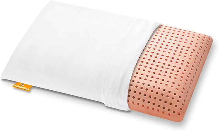 Pereche de perne cu memorie pentru susținerea gâtului Bio Clean Lavabil Igienic Răcire Soia organică Pernă ortopedică Husă de bumbac Pernă Made in Italy Perne standard Naty Shop