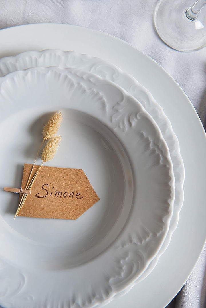 Excelsa Geschirr 18Er Set Weiß Naty Shop