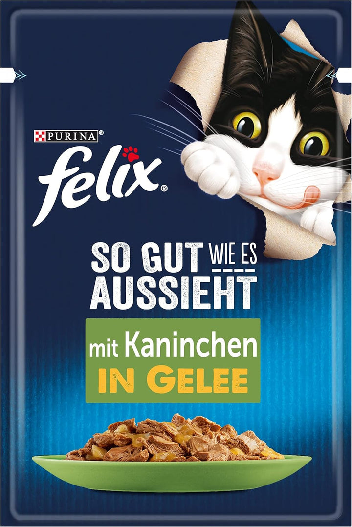 FELIX so Good How It Looks Hrană pentru pisici umedă în jeleu, cu pui, 26Pack (26 X 85G)