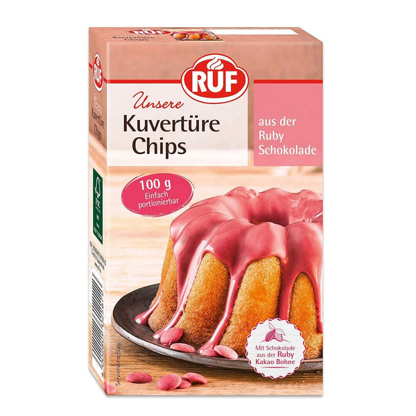 RUF Couverture Chips Ruby, 100 grame Glazuri si Decor Naty Shop 100 grame Ruby