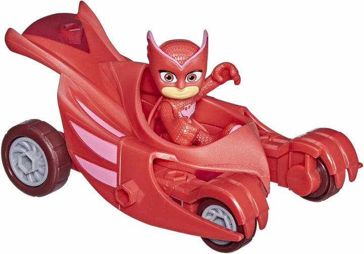 Jucărie preșcolară PJ Masks Owl Glider, vehiculul lui Eulette cu Eulette Action Figure Pentru copii cu vârsta peste 3 ani, ambalaj reciclabil, Action figures Naty Shop Planoare bufniță