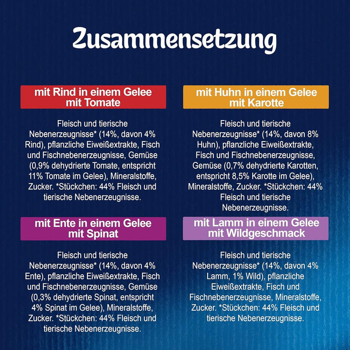 FELIX Sensations Jellies hrană pentru pisici umedă în jeleu, amestec variat, pachet de 6 (6 X 12 pungi a 85G)