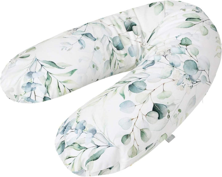 Perna Rotho Babydesign Multi (190 x 35 cm) - Hipoalergenică - Silențioasă - Pernă pentru dormit lateral - Lavabilă la mașină Accesorii Hrana si Alaptare Bebe Naty Shop Motiv Natural Leaves Multi