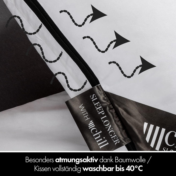 Pernă 80X80 Cm - design 2 în 1 - pernă în pernă - pernă de dormit mare respirabilă și lavabilă și 100% vegană - 2 perne 3 opțiuni - pernă cu umplutură 600G & 1200G Perne standard Naty Shop