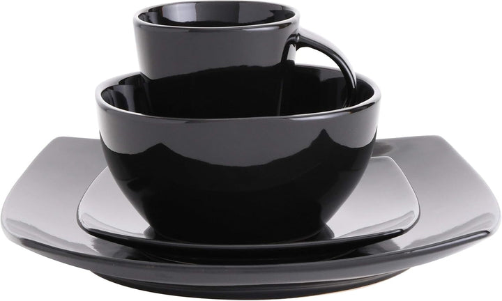 Set de veselă din ceramică cu smalț reactiv pentru 4 persoane, 16 bucăți Seturi vesela masa Naty Shop